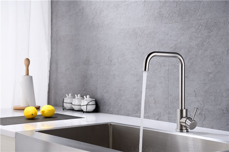 Sus 304 Single Lever Hot And Cold Mixer Tap Sink Kitchen Faucet Torneira Inox