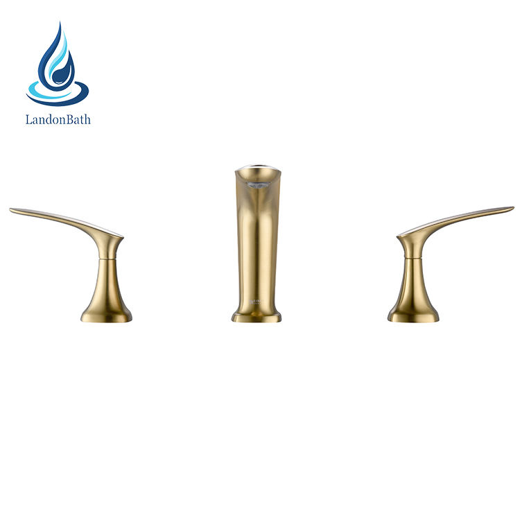 Two-Handle Deck Mounted Modern Roman Tub Faucet