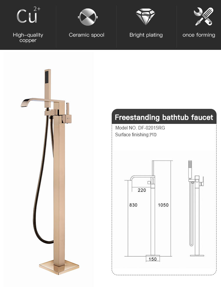 Brass bathroom faucet