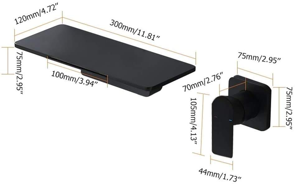 black widespread basin faucet