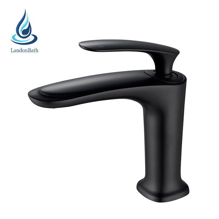 Wholesale basin tap faucet modern single lever handle brass bathroom vanity basin mixer taps water faucets ceramic