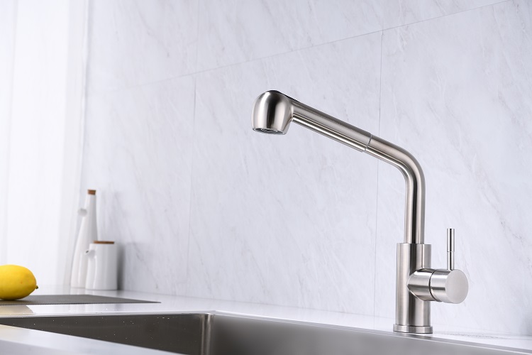 304 Stainless Steel Pull Out Kitchen Faucet