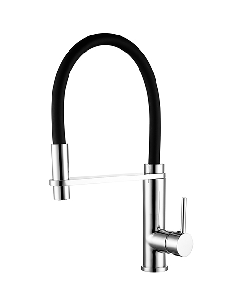 High quality polished brass body single handle kitchen sink faucet mixer