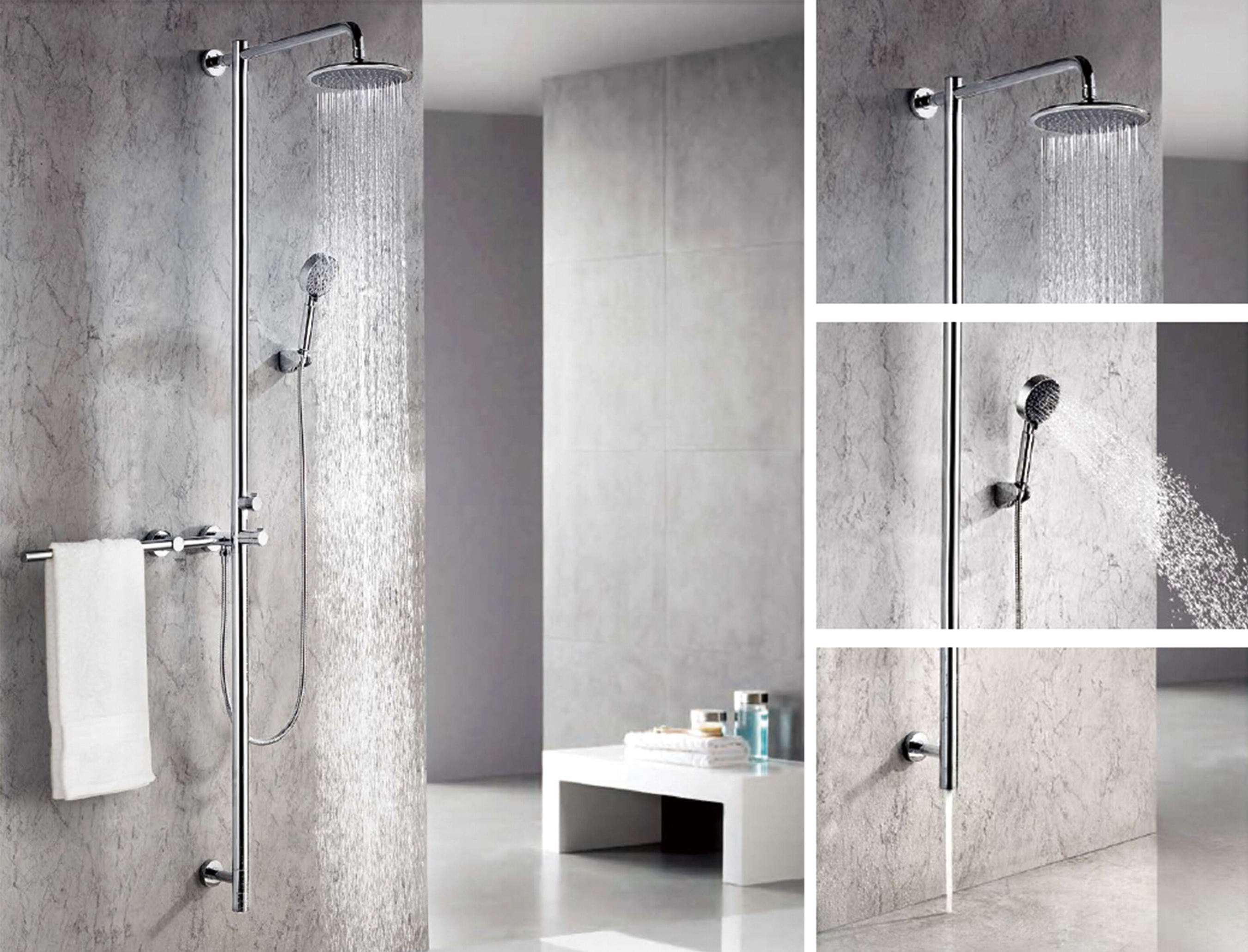 Factory made round rain shower head set bathroom taps douche with factory prices