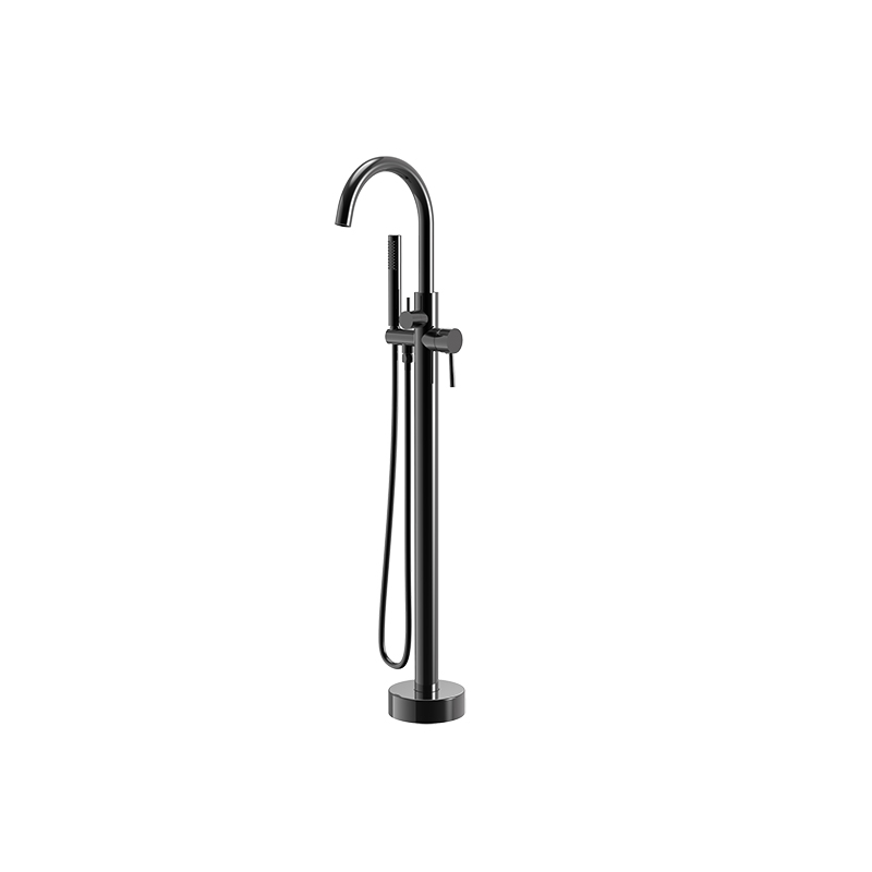 Large High Flow Rate Floorstanding Bathtub Filler Faucet Mixer DF02043